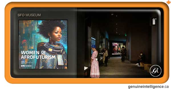 Airport AI Art Exhibit